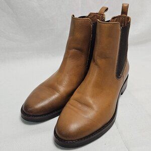 Thursday Boot Co Duchess Chelsea Leather Boots Tan Women's Size 5